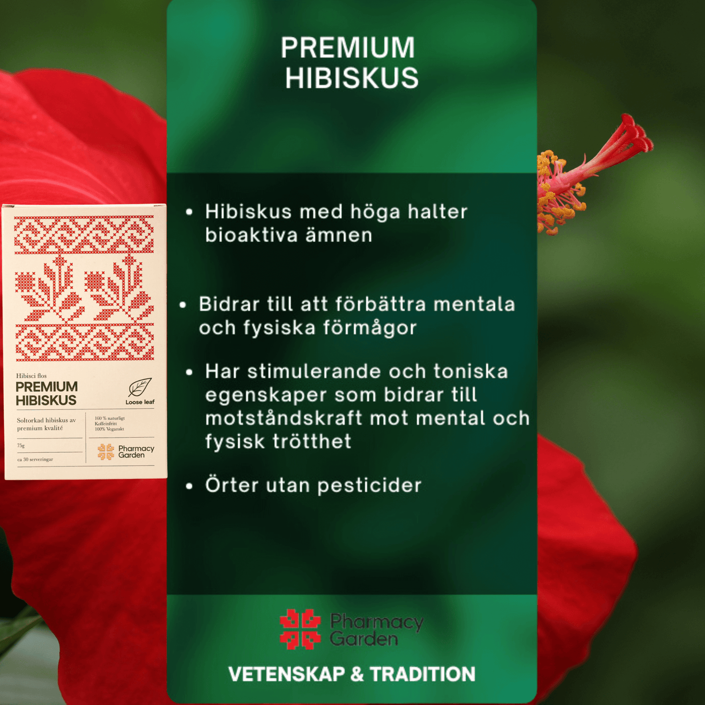 Premium Hibiskus - Kräuterinfusion