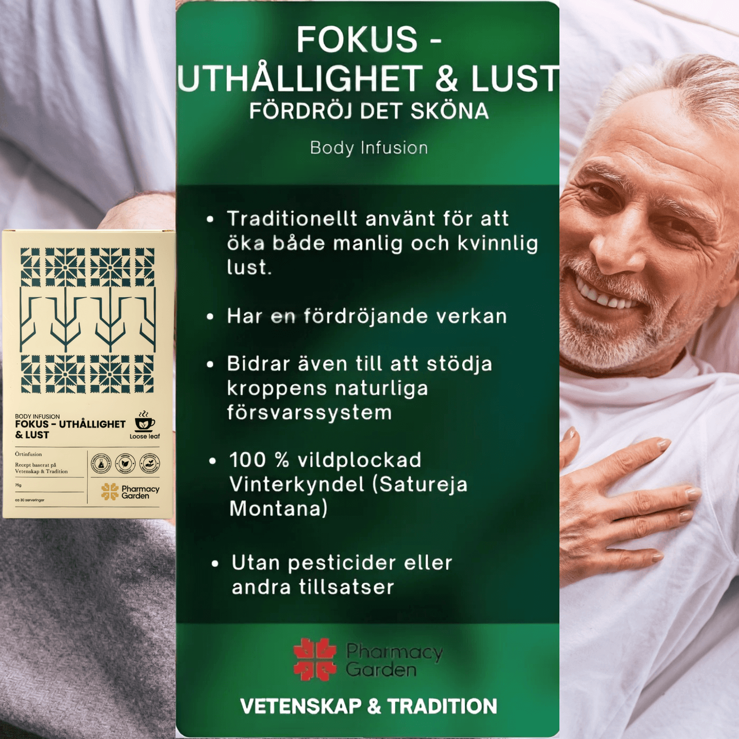 Boostpack med Vinterkyndel för ökad uthållighet och lust, 100% vildplockad, utan tillsatser - Fördröj det sköna.