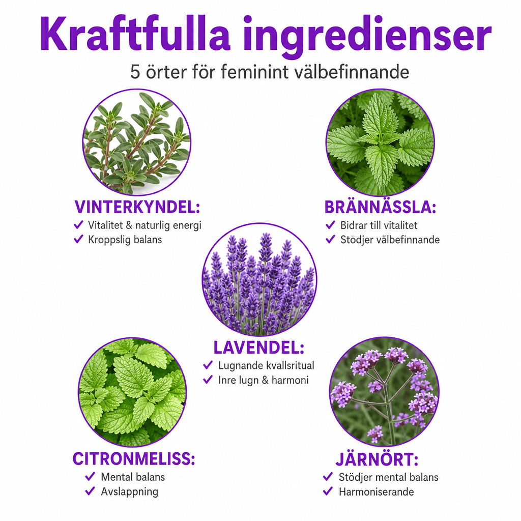 Uthållighet & Lust Kvinna - 4 v boost
