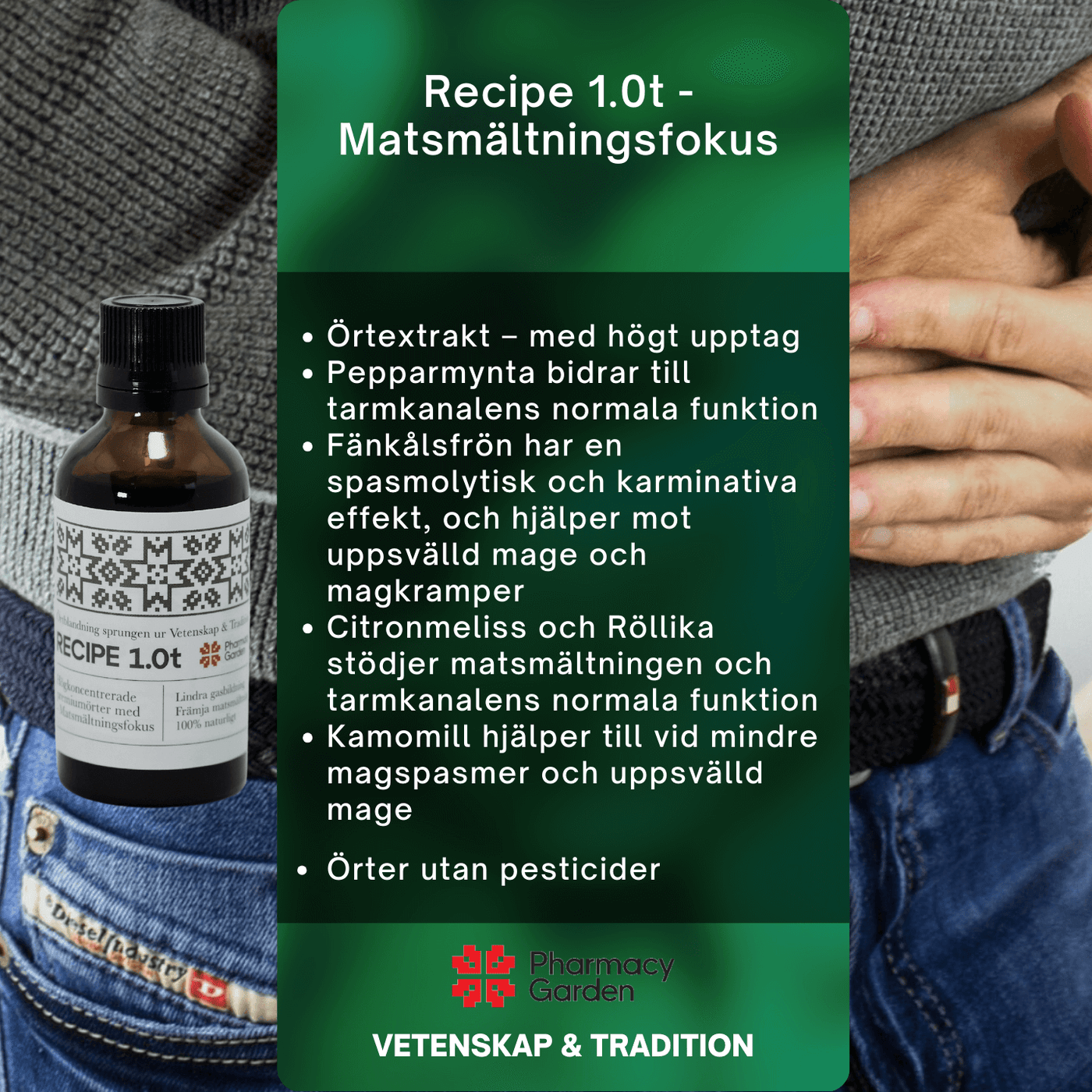 Recipe 1.0t - Matsmältningsfokus (Örtextrakt)