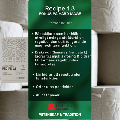 Recipe 1.3 - Fokus på hård mage (Örtinfusion)