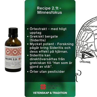Rezept 2.1t - Minnesfokus (Kräuterextrakt)