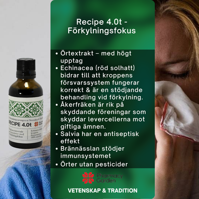 Recipe 4.0t - Förkylningsfokus (Örtextrakt)
