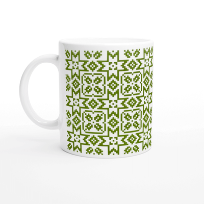 White ceramic mug 325 ml - Recipe 1.0 pattern